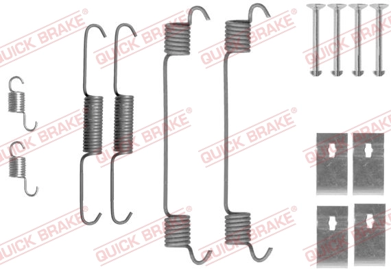Accessory Kit, brake shoes